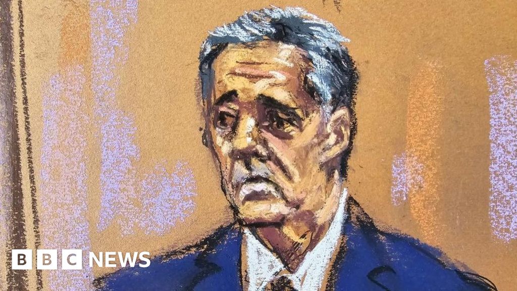 Michael Cohen in a court sketch