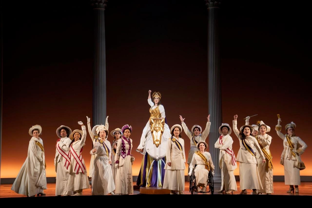 Suffragists Take The Spotlight In The Broadway Musical ‘Suffs’