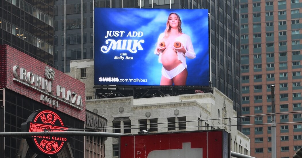 Ad for Lactation Cookies Returns to Times Square