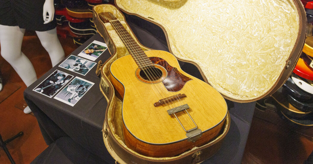 John Lennon’s Guitar From ‘Help!’ Is Sold for $2.9 Million at Auction