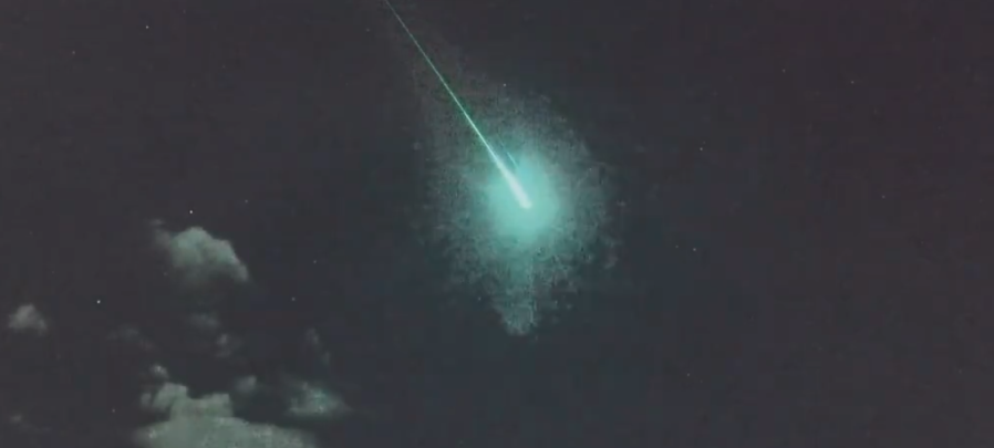 Stunning meteor lights up the sky over Europe