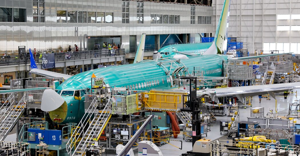 Justice Department Is Said to Offer Boeing Plea Deal Over 737 Max Crashes