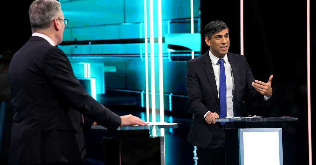 Rishi Sunak and Keir Starmer Clash in U.K. Election Debate