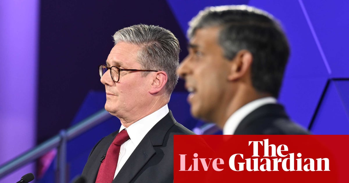 UK general election live: Sunak was ‘bullied’ into taking action over betting scandal, says Starmer in final debate | General election 2024