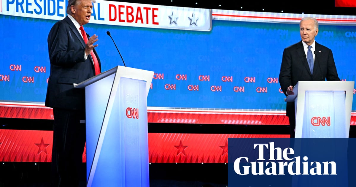 Biden and Trump spar on abortion and tax policy in first presidential debate | US elections 2024