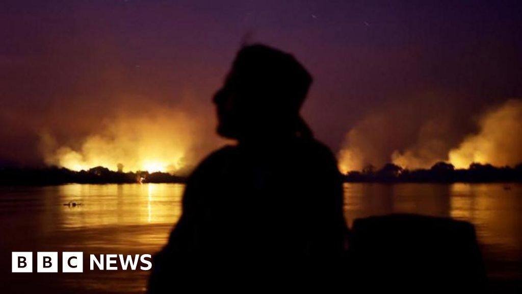 Parts of Pantanal wetlands ablaze amid drought