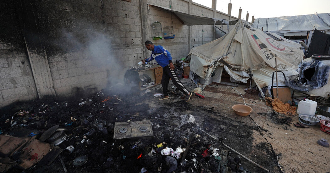 Deadly Strike Hits Area of Gaza Where Displaced People Were Sheltering