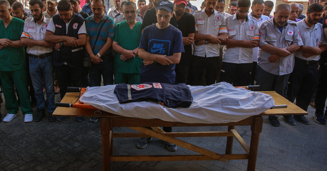 Israeli Strike Kills Director of Ambulance Services, Gaza Officials Say