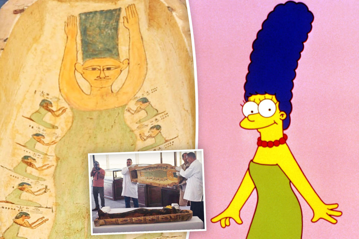 Mummy’s unearthed coffin features ‘unreal’ depiction of beloved ‘Simpsons’ character