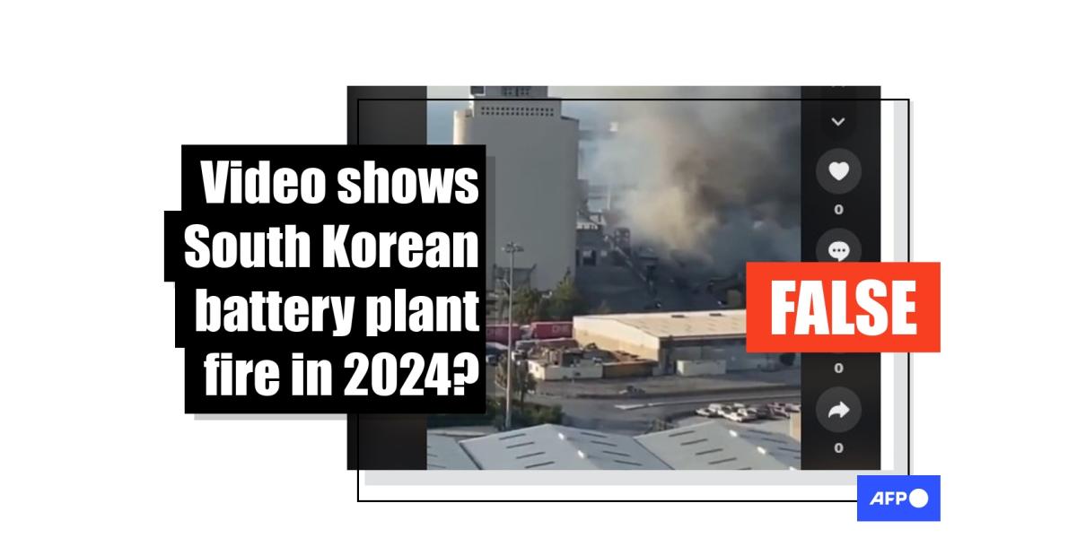 Old video shows explosion in Beirut in 2020, not South Korean factory fire