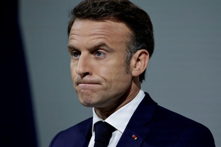 French President Emmanuel Macron called snap elections after the far right trounced his centrist alliance (STEPHANE DE SAKUTIN)