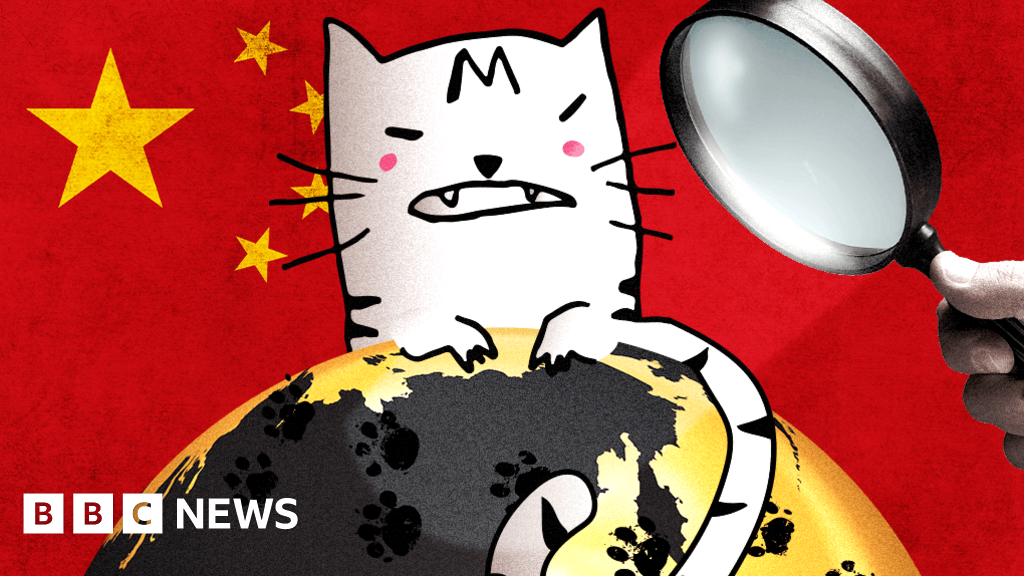 The hunt for the cartoon cat vexing China's censors