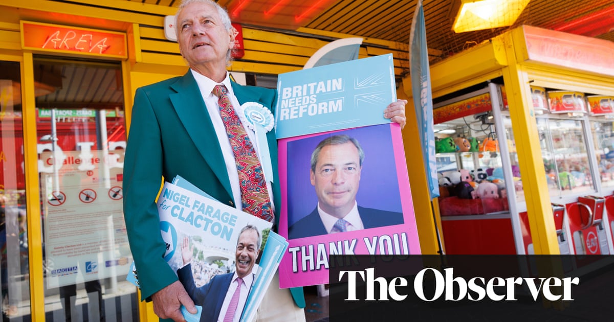 Farage on track from Clacton pier to a parliament pulpit | General election 2024