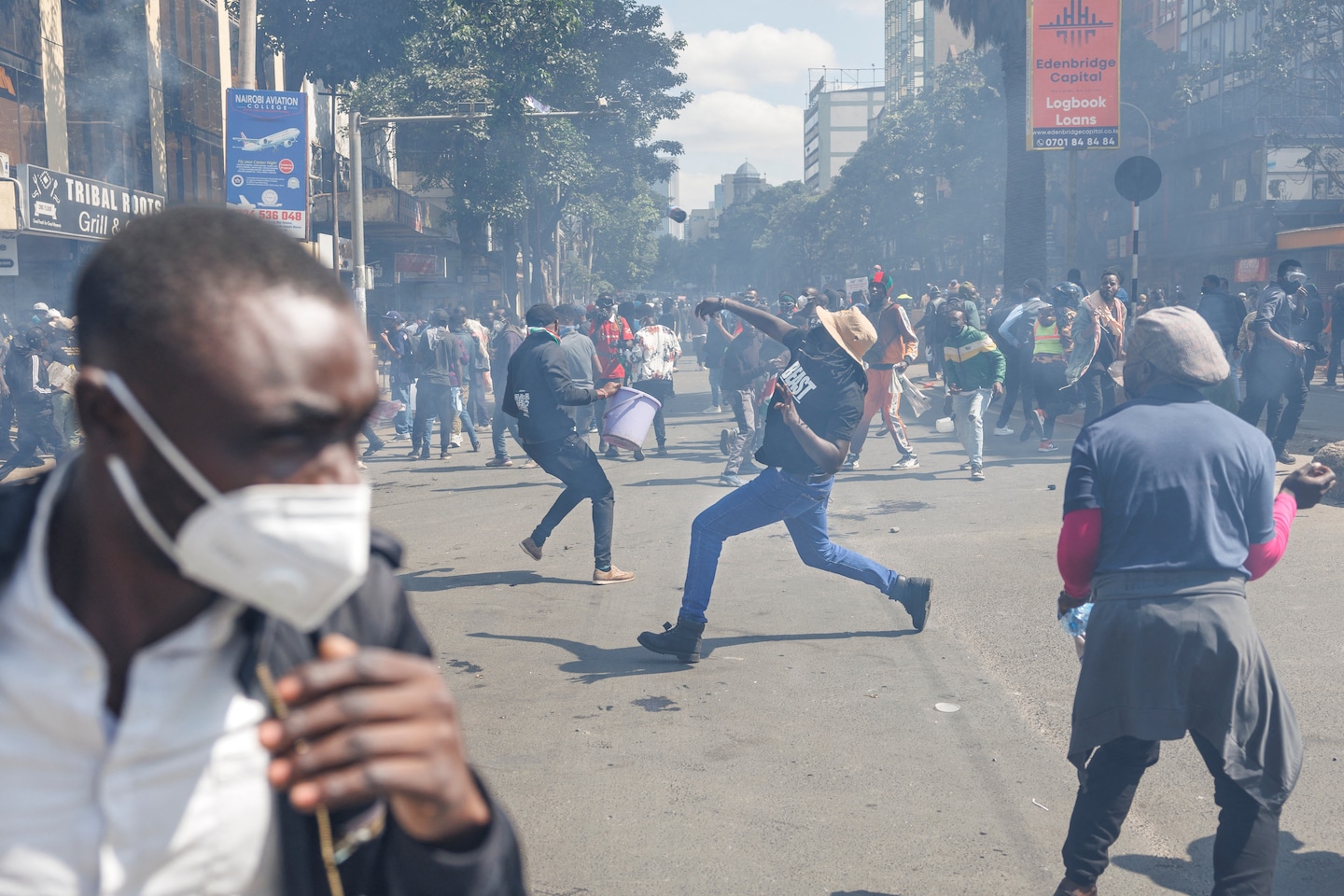 Kenyan police crack down on tax protests; Parliament set on fire