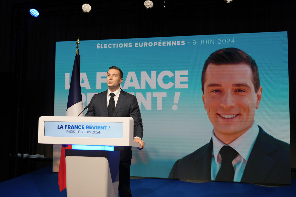 First French projections put hard-right National Rally well ahead in EU election
