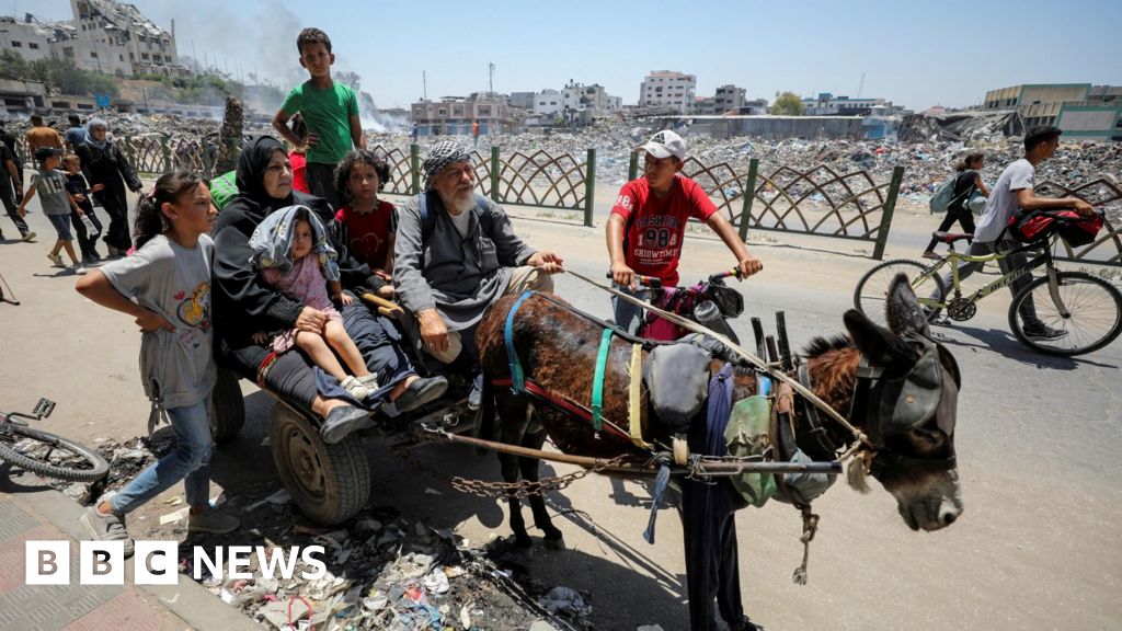 Palestinians flee Shejaiya amid Israeli bombardment