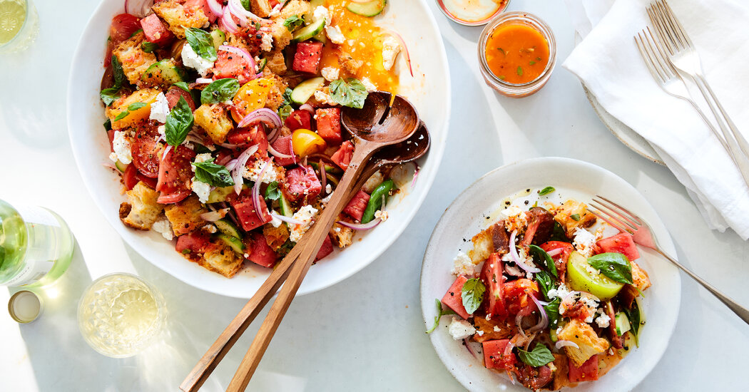 A Cooling Panzanella Recipe for Summer