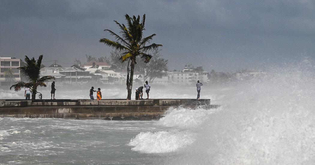 Hurricane Roars Through the Caribbean