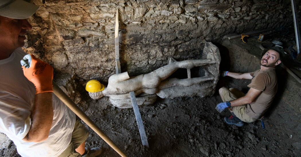Archaeologists Find Marble Statue in Ancient Sewer in Bulgaria