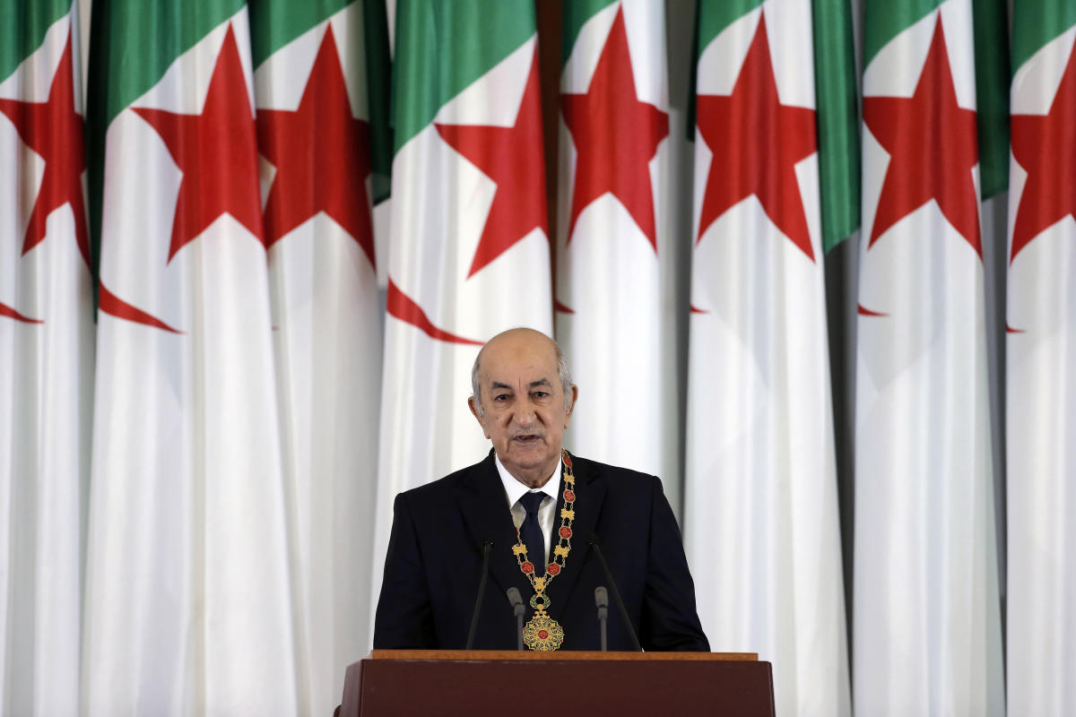 Algerian President Abdelmadjid Tebboune announces reelection campaign