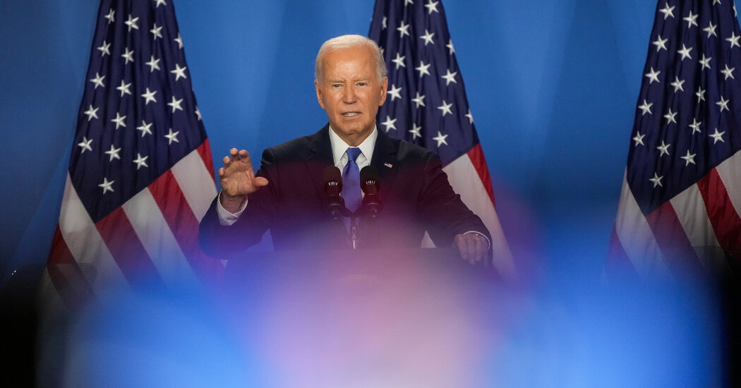 Biden Uses NATO Summit to Assail Trump on Foreign Policy
