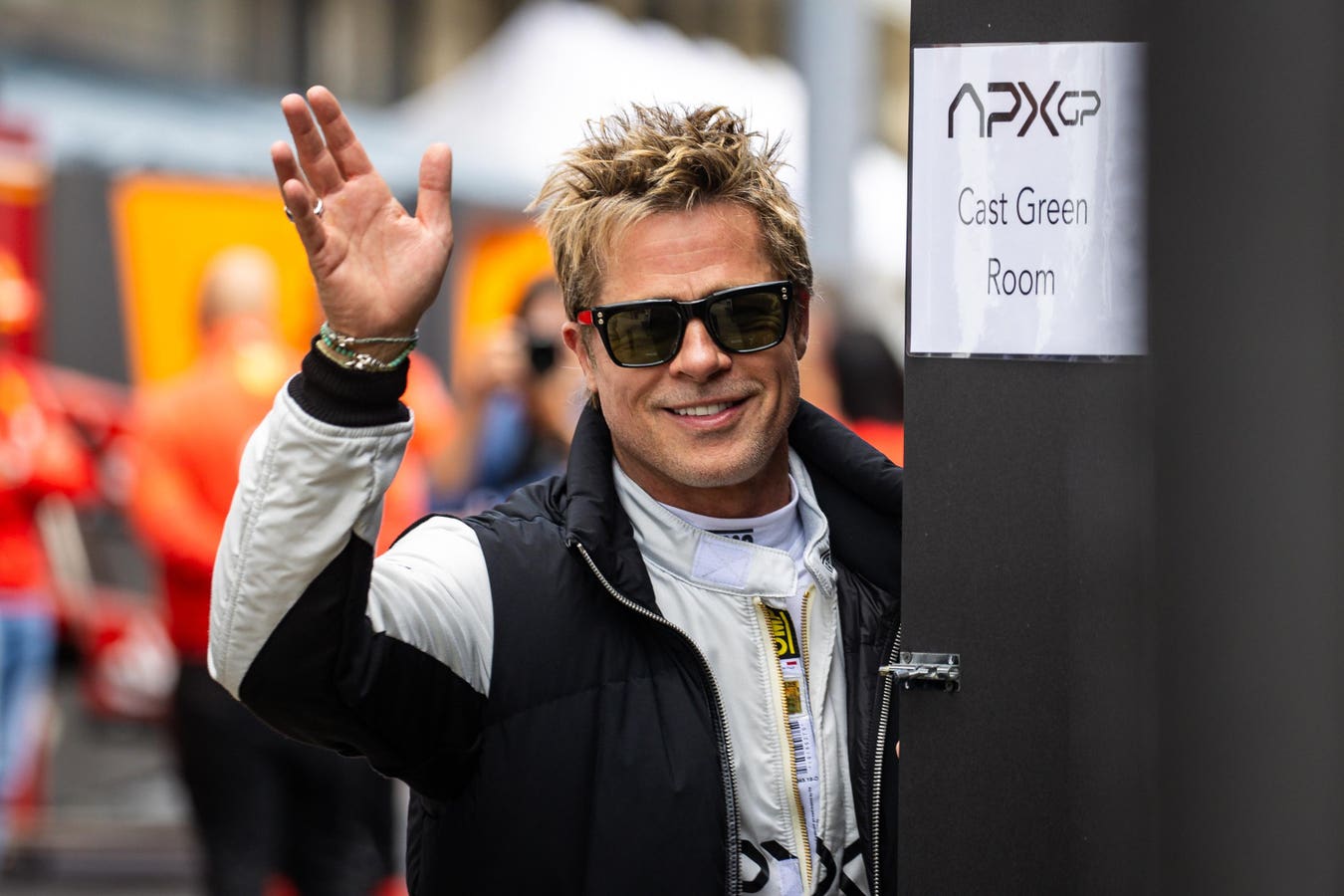 Brad Pitt Films At The British Grand Prix