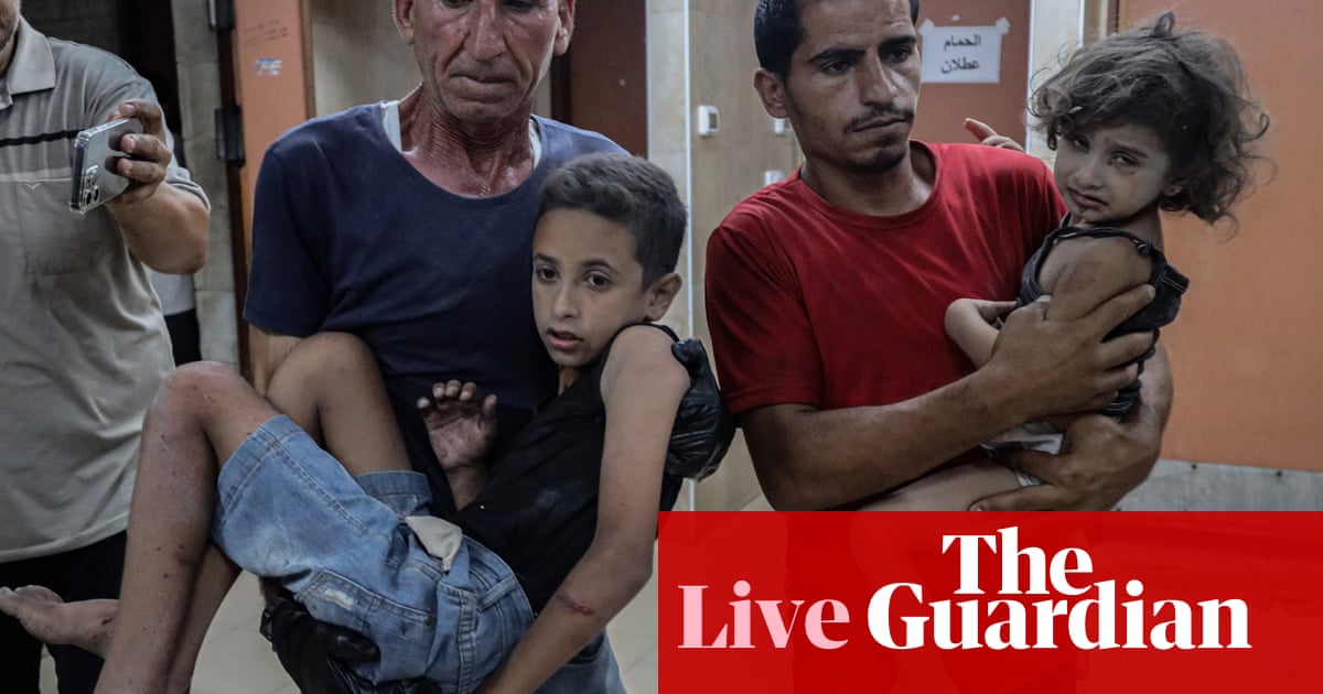 Israel-Gaza war live: Palestinians forced to move ‘across a landscape of destruction and death’, UN chief says | Israel-Gaza war