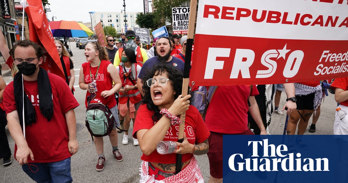 ‘Not welcome in our city’: protesters march on Republican convention | Republican national convention 2024