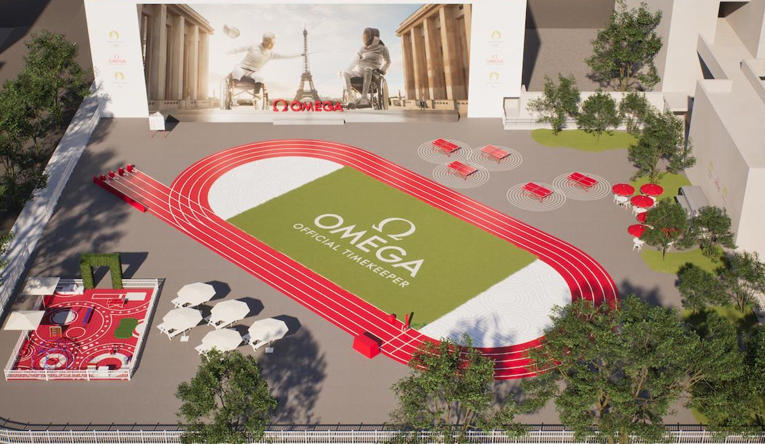 In Honor Of The Paris 2024 Olympics, Omega Builds Olympic Playground In Miami