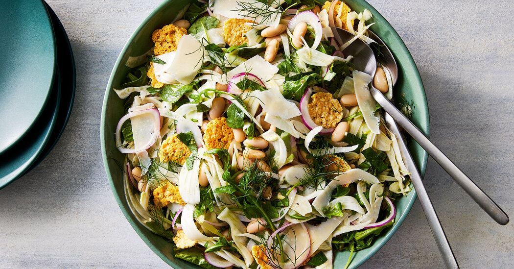 This Easy Summer Salad Has a Cheesy Crunch