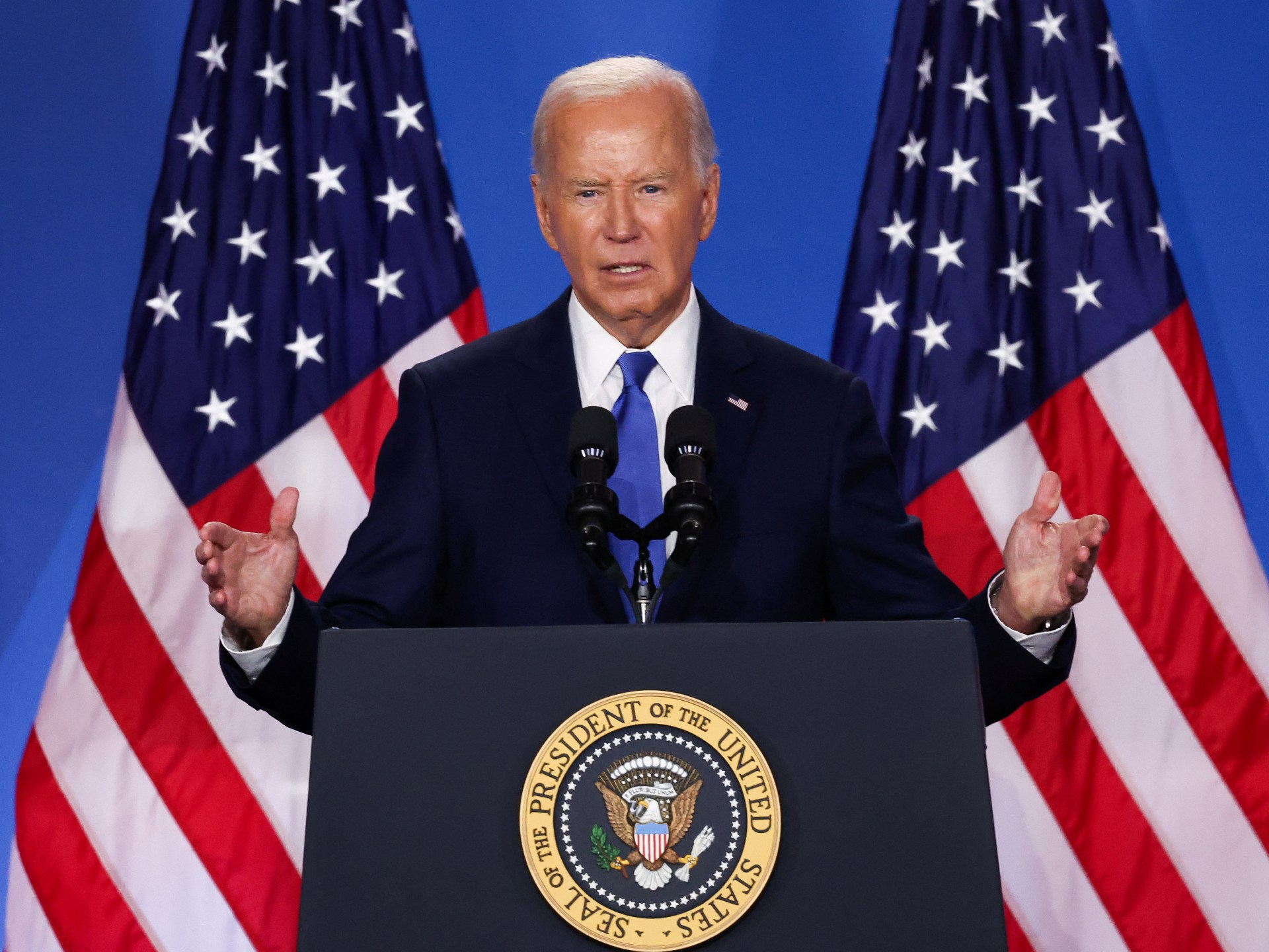 Key takeaways from Biden’s NATO news conference: gaffes and defiance | Joe Biden News