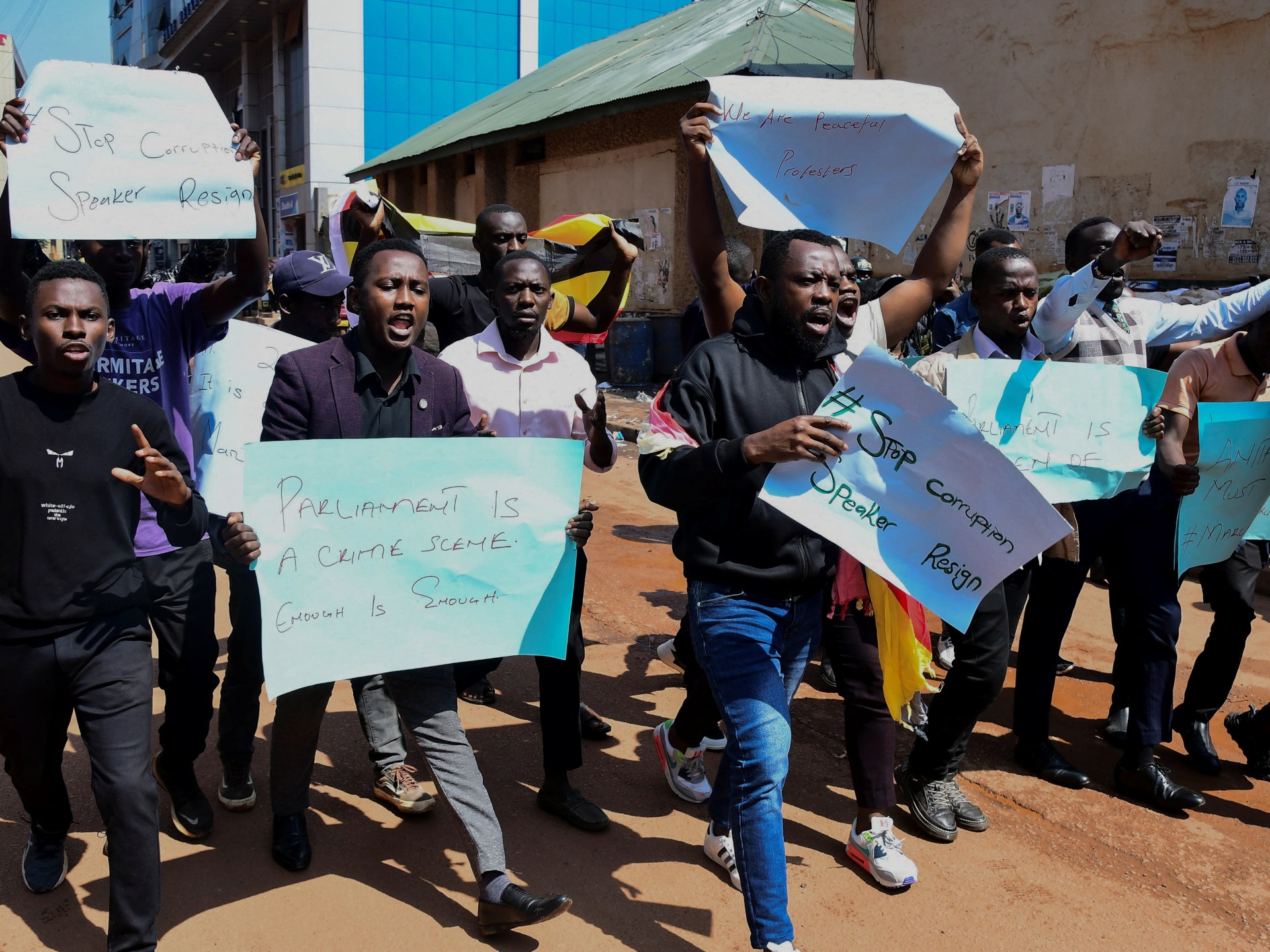 Uganda police detain dozens of people at anti-corruption protests | Protests News