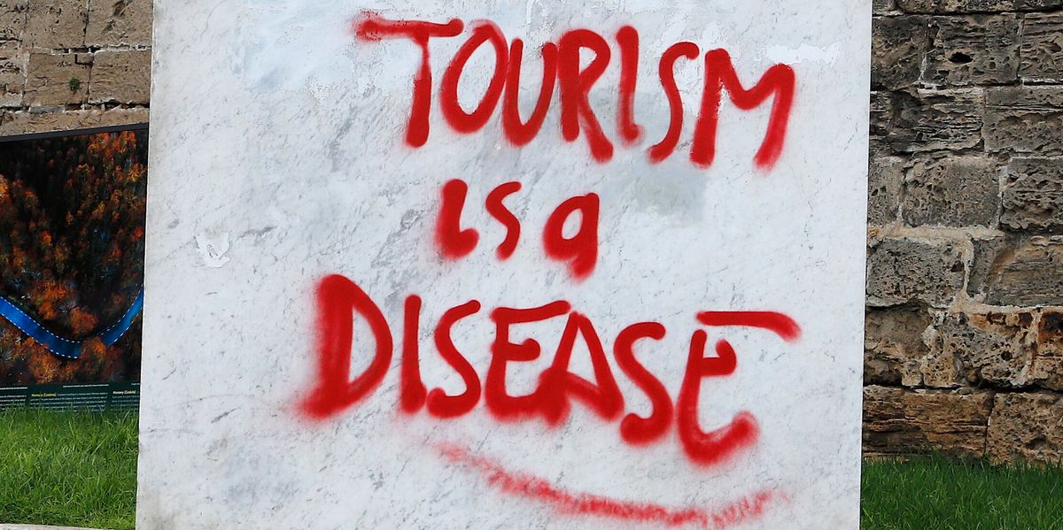 The Street Art That's Seething About Mass Tourism