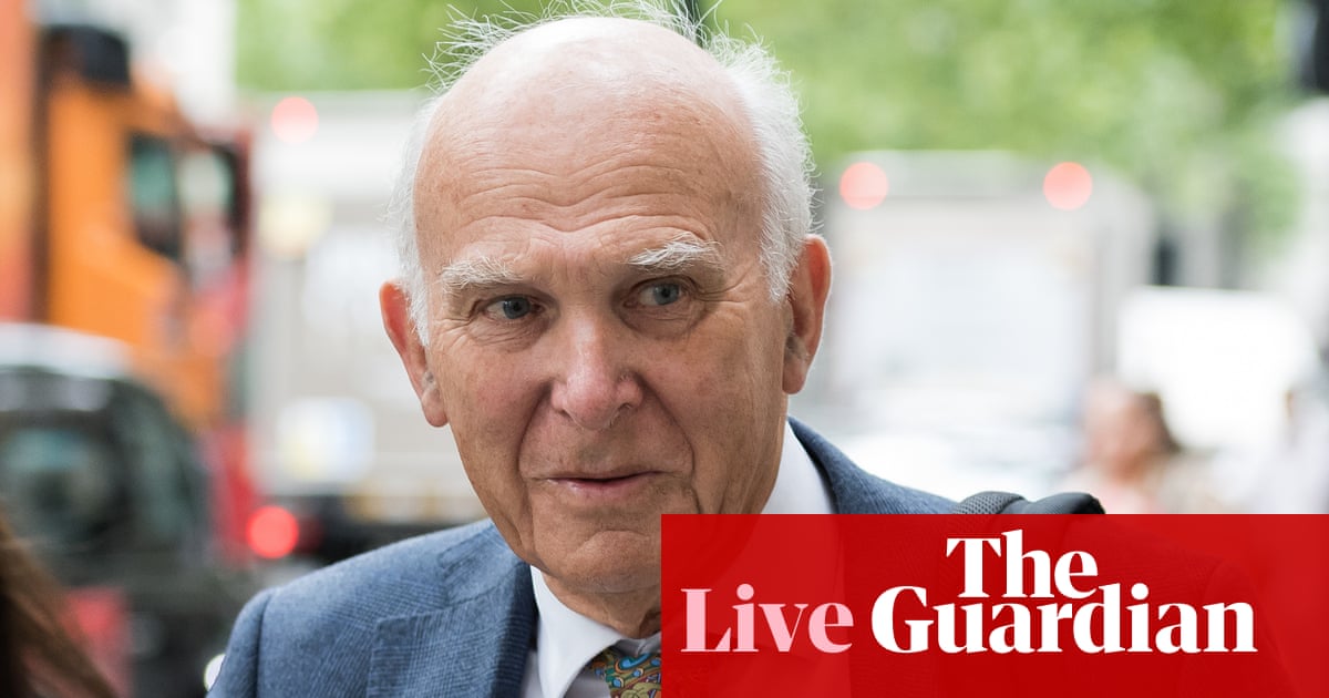 Post Office management were ‘thugs in suits’, former Lib Dem leader Vince Cable tells inquiry – business live | Stock markets