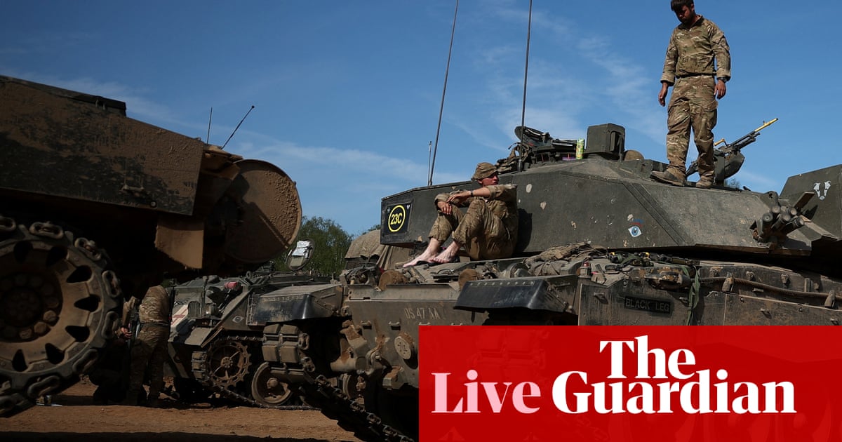 Security minister Dan Jarvis says Tories ‘hollowed out’ our armed forces – UK politics live | Politics