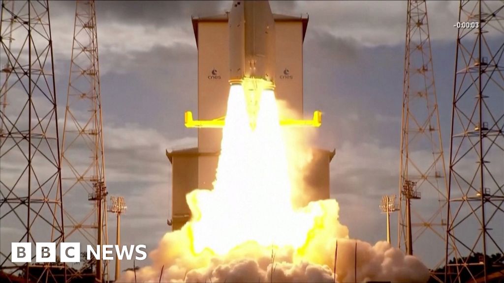 Watch Europe's new rocket blast off on first flight