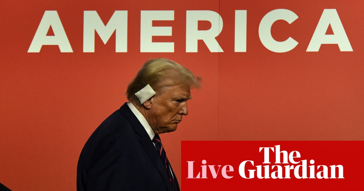 Donald Trump to give RNC speech as Joe Biden faces ongoing pressure to stand aside – US politics live | Republican national convention 2024