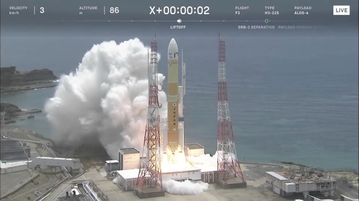 Japan launches advanced Earth-observing satellite on 3rd flight of H3 rocket