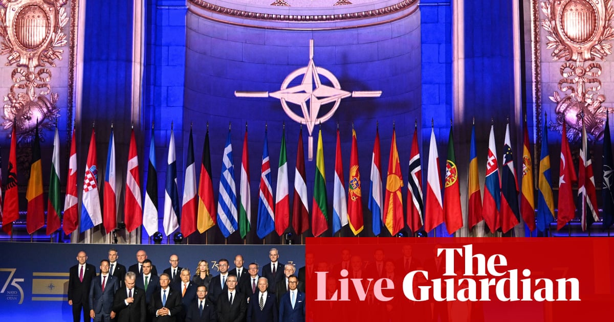 Nato summit live: Ukraine on the agenda as leaders gather in Washington | Nato