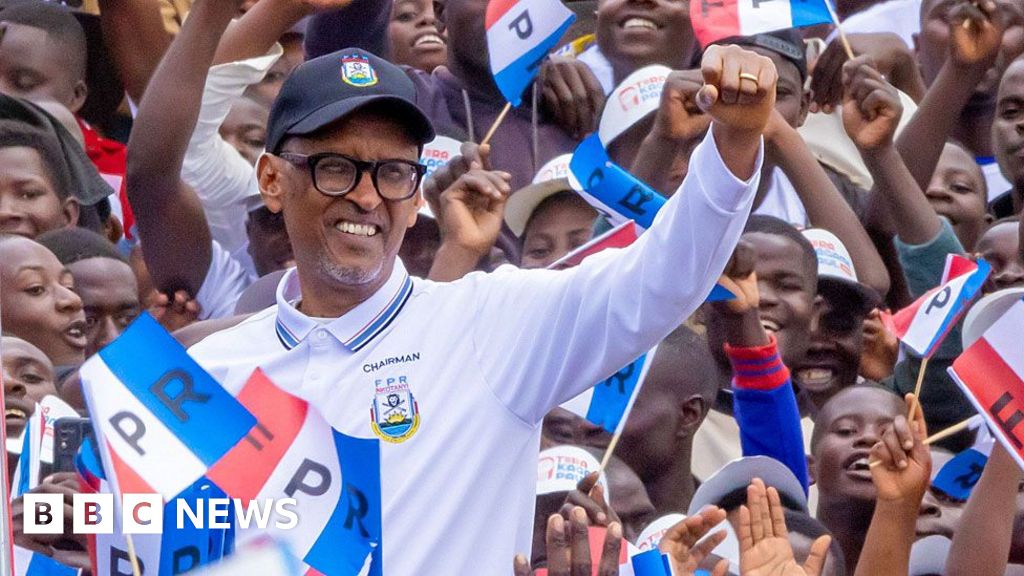 President Paul Kagame wins with more than 99% of the vote