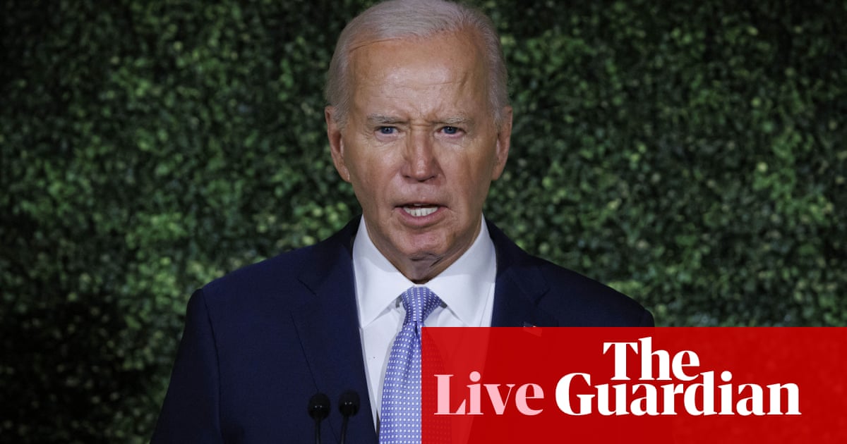 Biden campaign attacks Trump over ties to rightwing Project 2025 as president fights for political survival – live | US elections 2024
