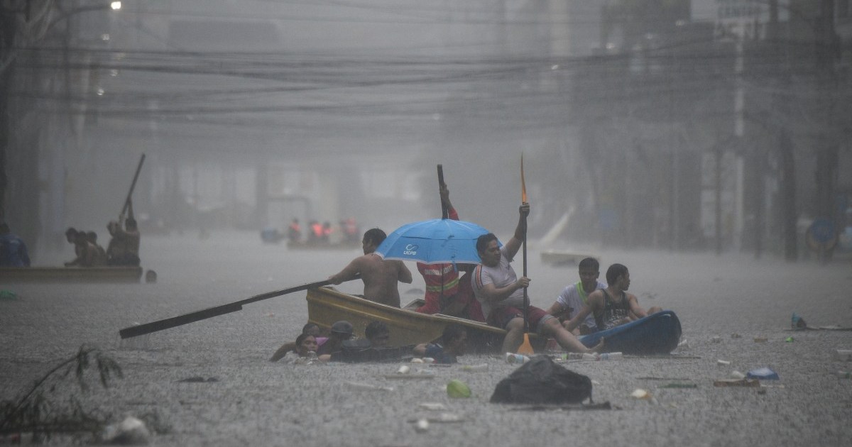 Streets turn into rivers as Typhoon Gaemi sweeps over Philippines | Weather News