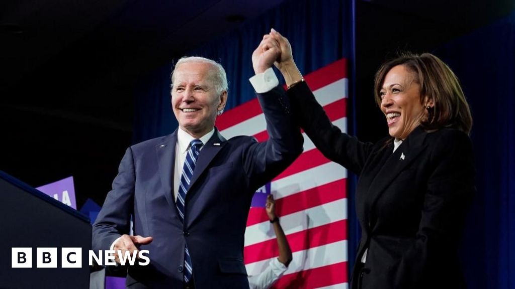 Biden tells US it's time to 'pass the torch' to Harris