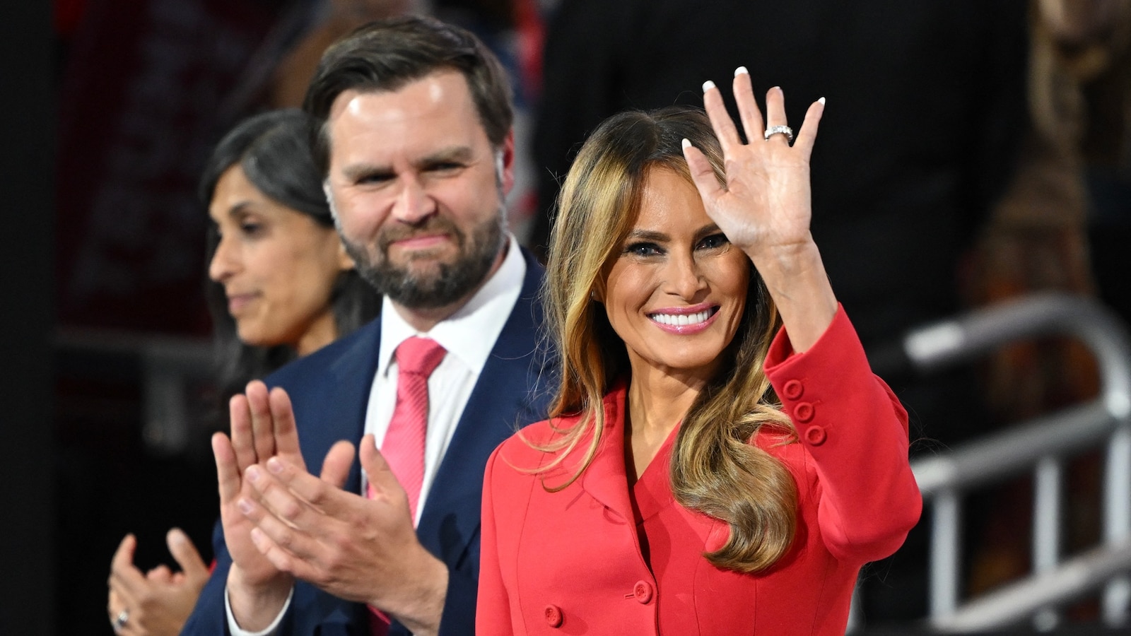 Melania Trump attends final night of RNC