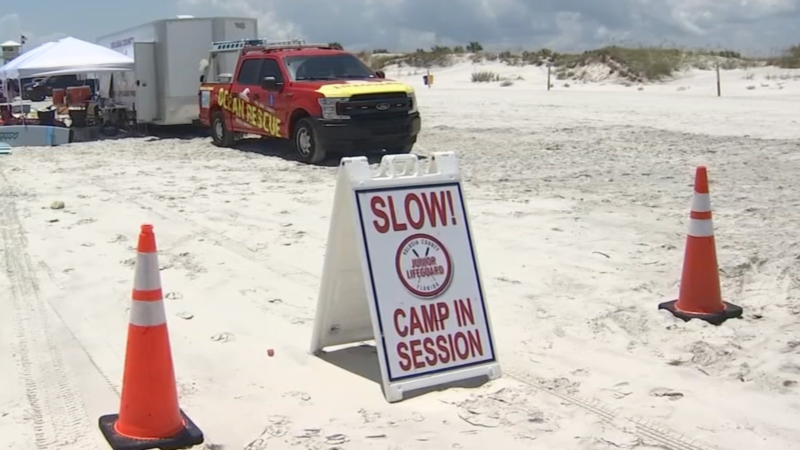 14-year-old boy bitten by shark while at junior lifeguard camp in Florida