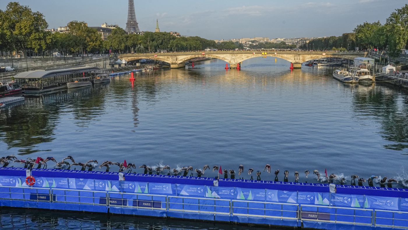 Will the Seine be clean enough to swim in by the Olympics? Not even the experts know : NPR