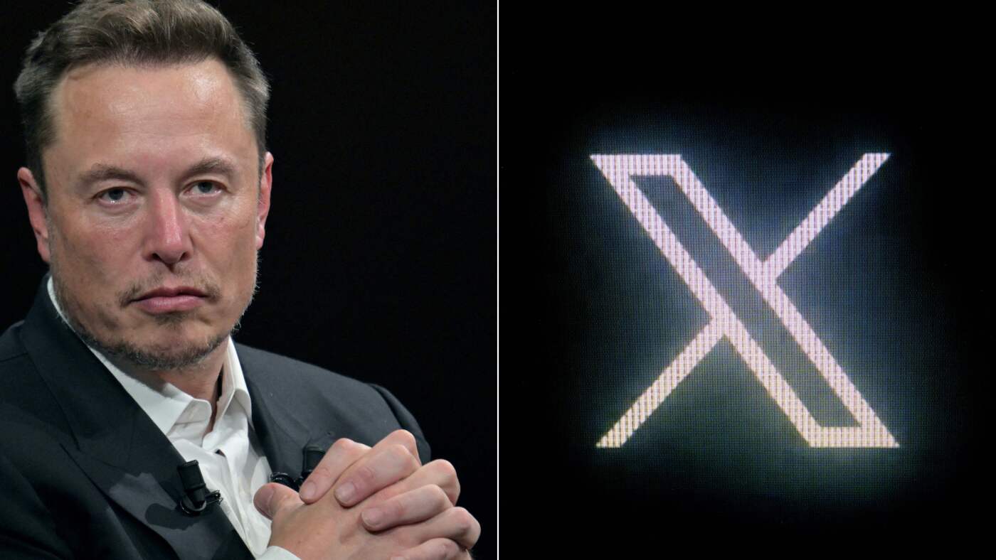 EU takes Elon Musk's X to court over blue checks and ads : NPR
