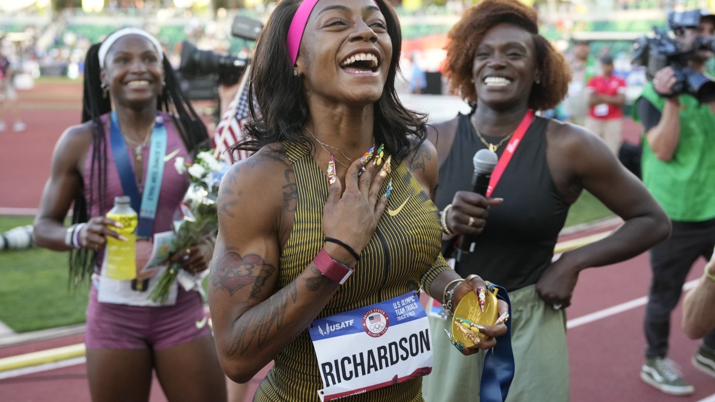What you might have missed at the U.S. Olympics track trials : NPR