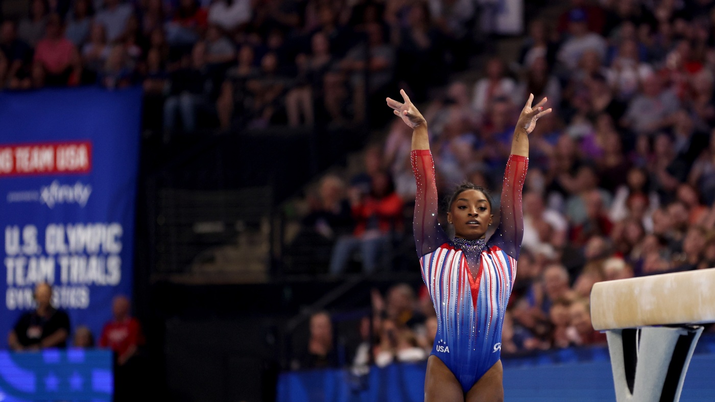 Transcendent once again, Simone Biles to lead U.S. Olympic gymnastics team : NPR