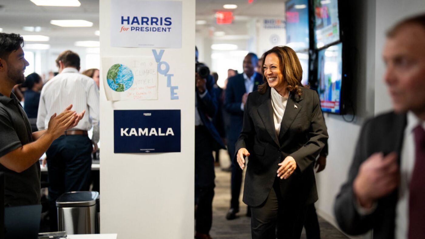 Can Kamala Harris access Biden campaign money? : NPR
